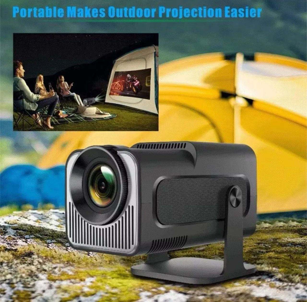 Projetor Portátil Ultra HD projeta até 150 polegadas para a Copa do Mundo