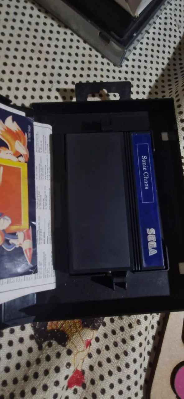 Sonic chaos master system caixa manual zerado  - Foto 2