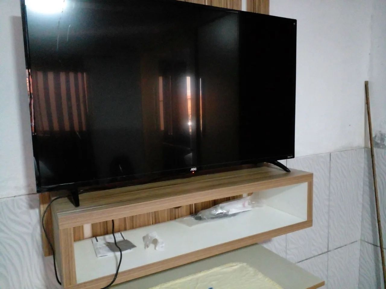 TV 45 polegadas com tela danificada mais tudo funcionando normalmente  - Foto 4
