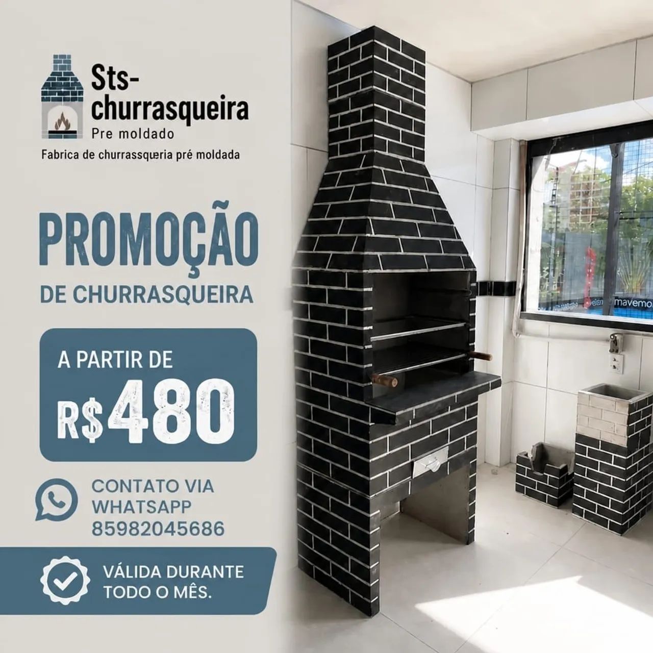 Churrasqueira pré moldada 