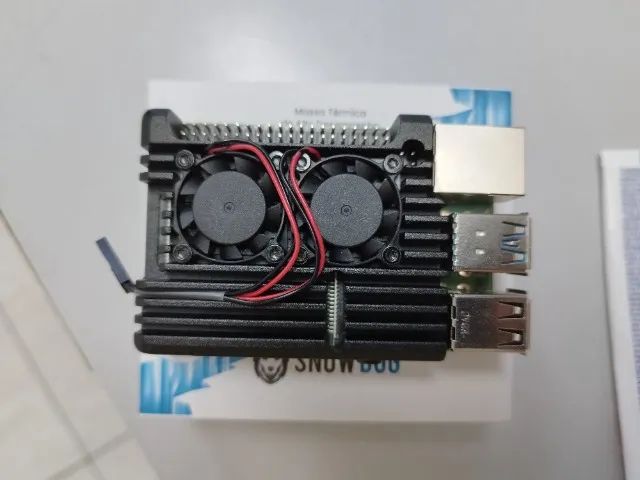 Raspberry Pi 4 B - 4gb Ram + Case de Alumínio duplo cooler | Mini PC - Foto 5