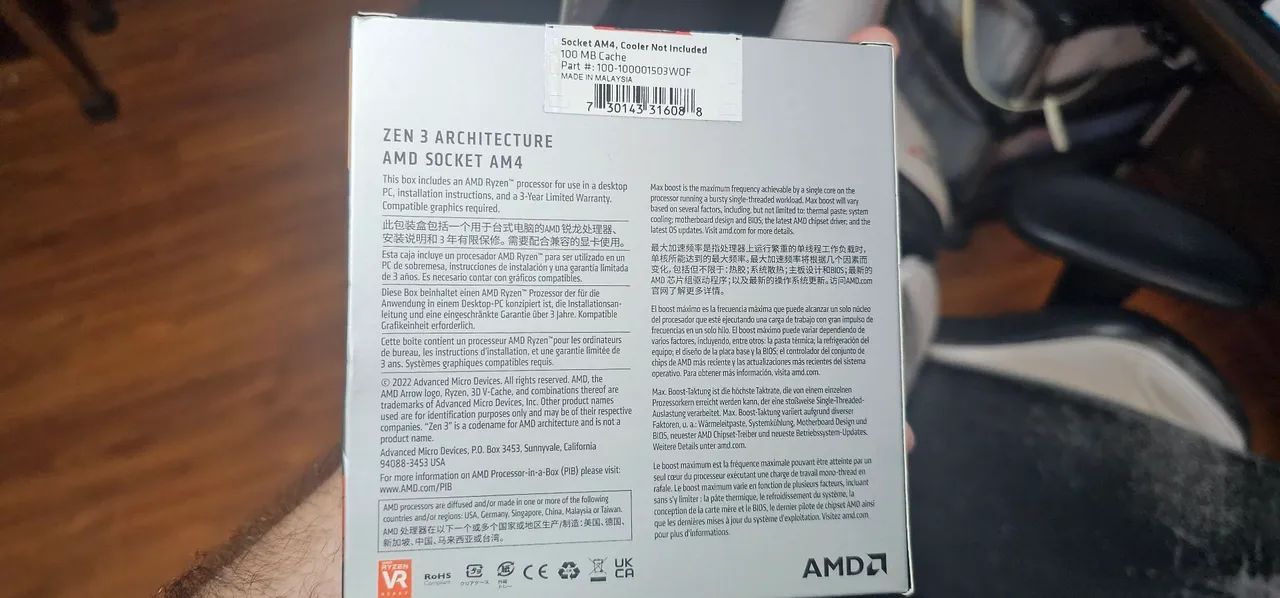 Processador AMD Ryzen 7 5700x3d - Foto 3