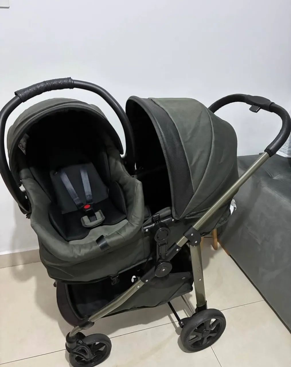 Carrinho Moisés e bebê conforto Galzerano  - Foto 4