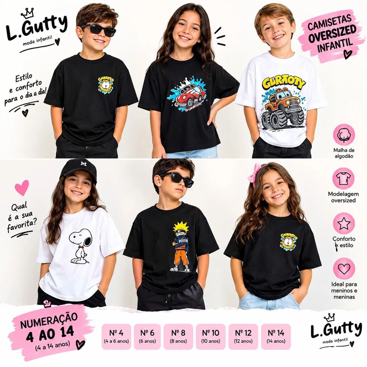CAMISETAS OVERSIZED INFANTIL  - Foto 2