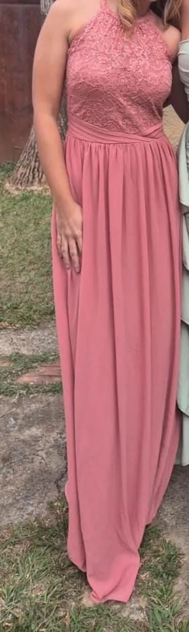 Vestido longo rosa - Foto 2