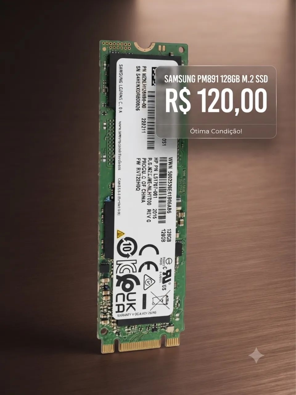 SSD M.2 128GB Samsung