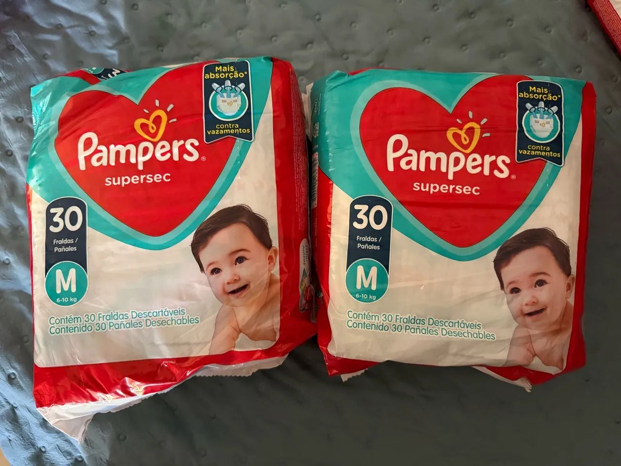 Fraldas Pampers M super sequinha  - Foto 5
