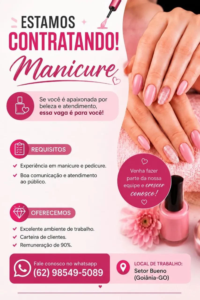Vaga para manicure
