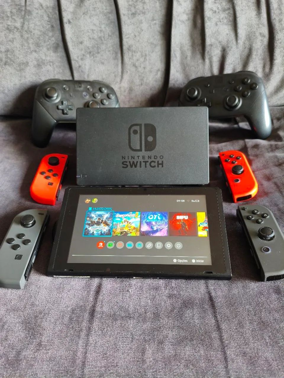 Nintendo Switch + 128Gb + pro Controller + 4 joy cons  - Foto 2