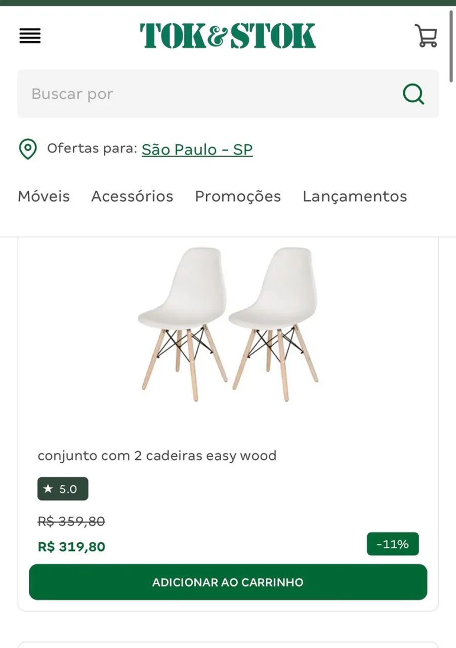 Cadeiras TokStok (conj ou cada) - Foto 3