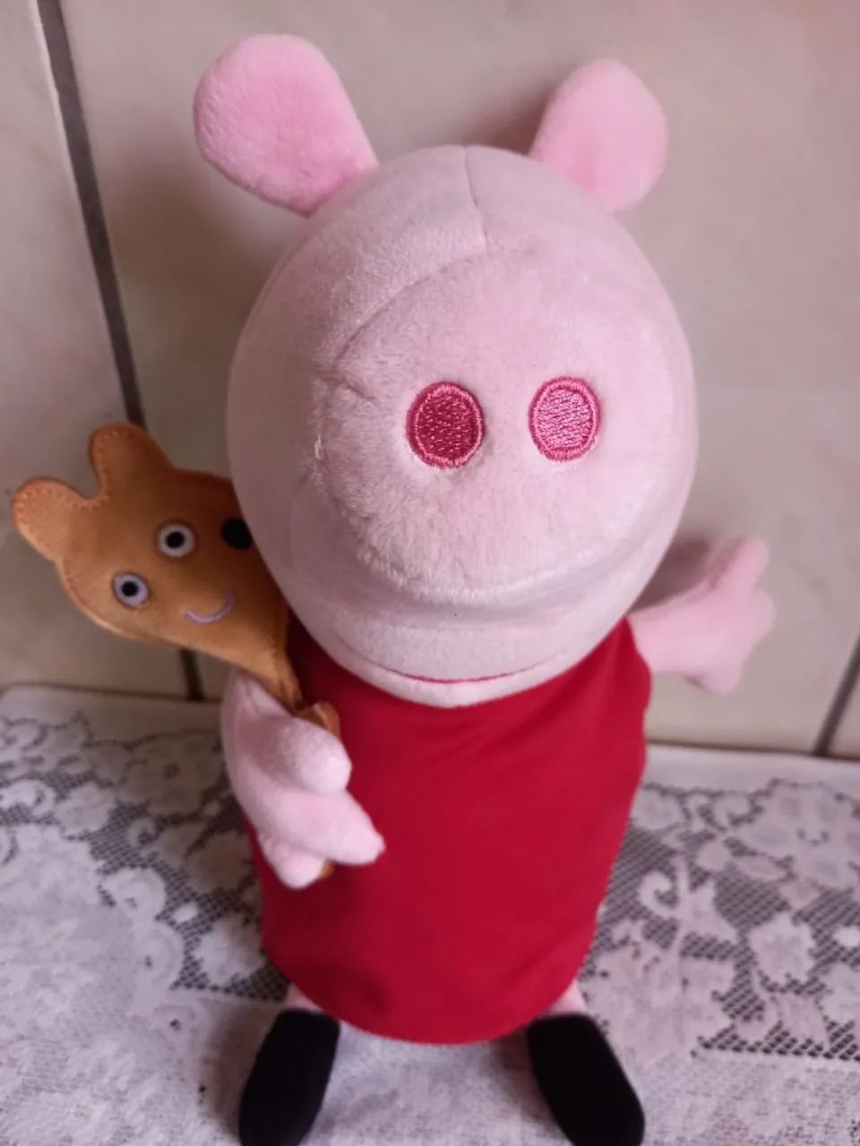 Pelúcia Peppa Pig original Hasbro 30cm - Foto 2