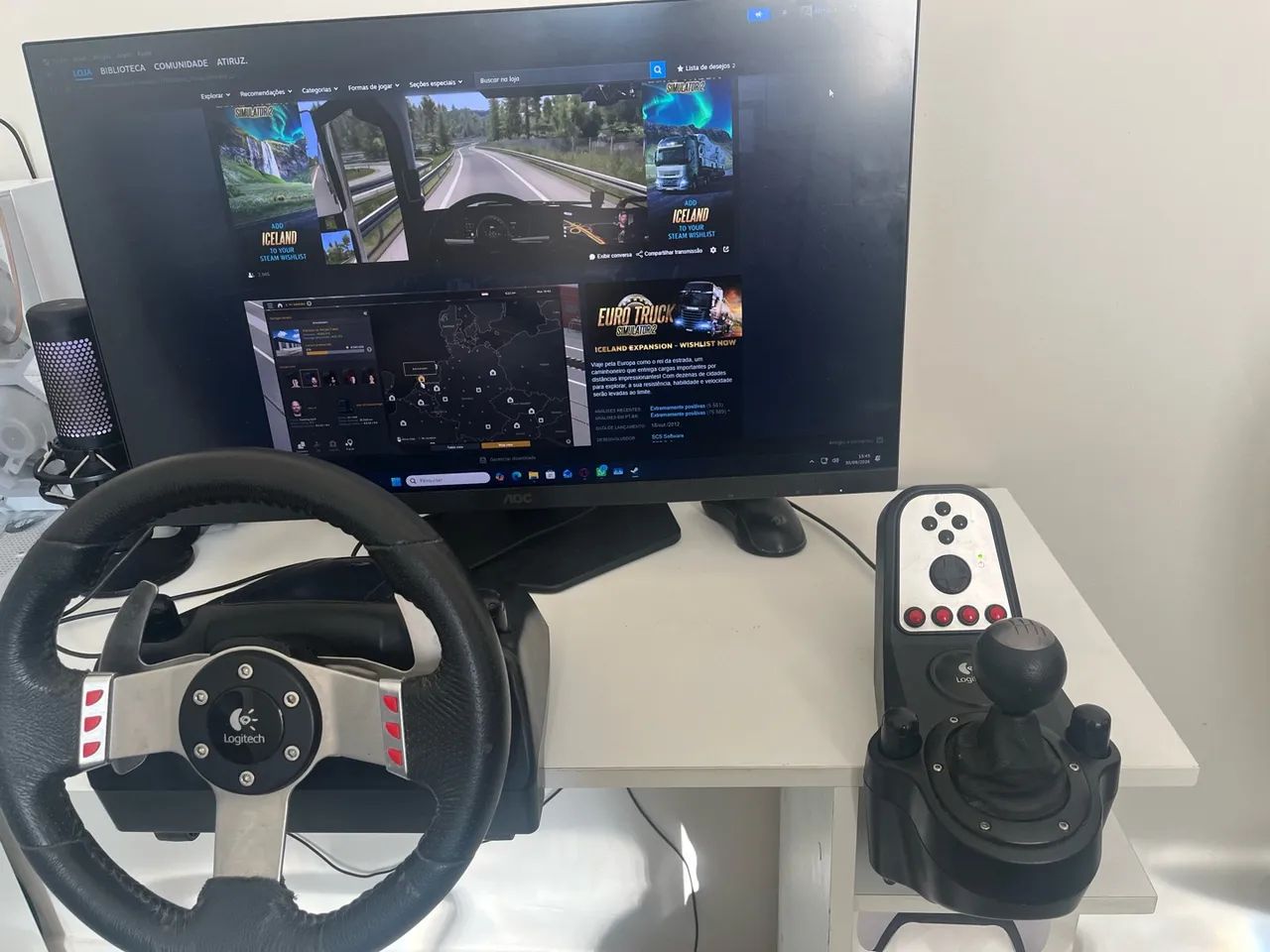 Volante G27 Completo com câmbio  - Foto 4