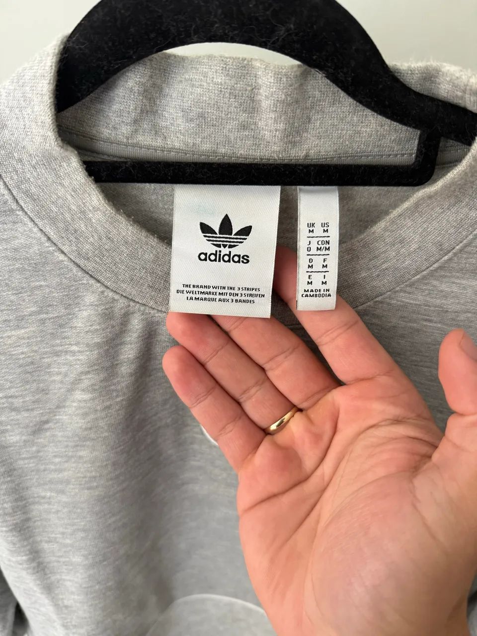 Moletom Adidas Cinza TAM.M - Foto 5