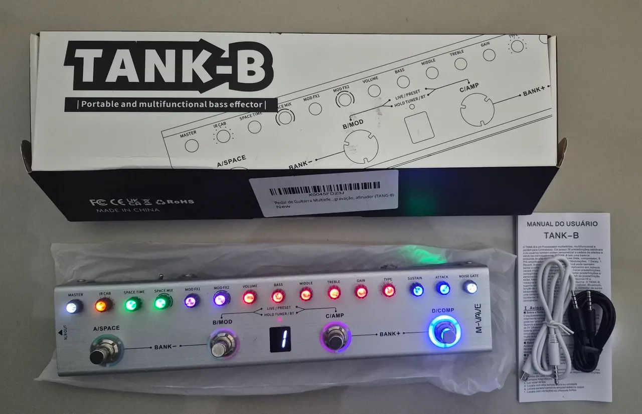 Pedal de Efeitos M-VAVE TANK-B 