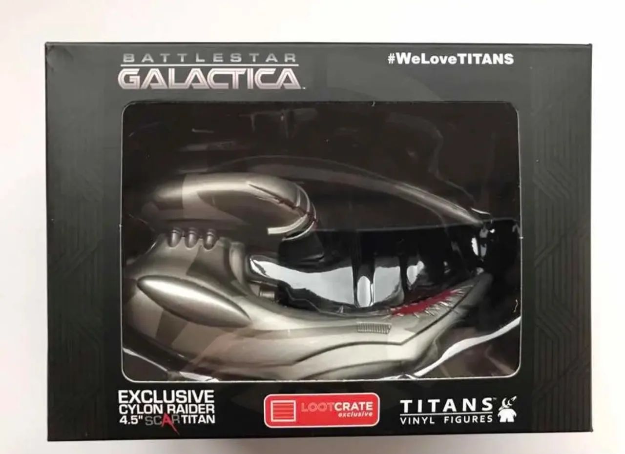 nave battlestar galactica cylon raider scar titan - Foto 3