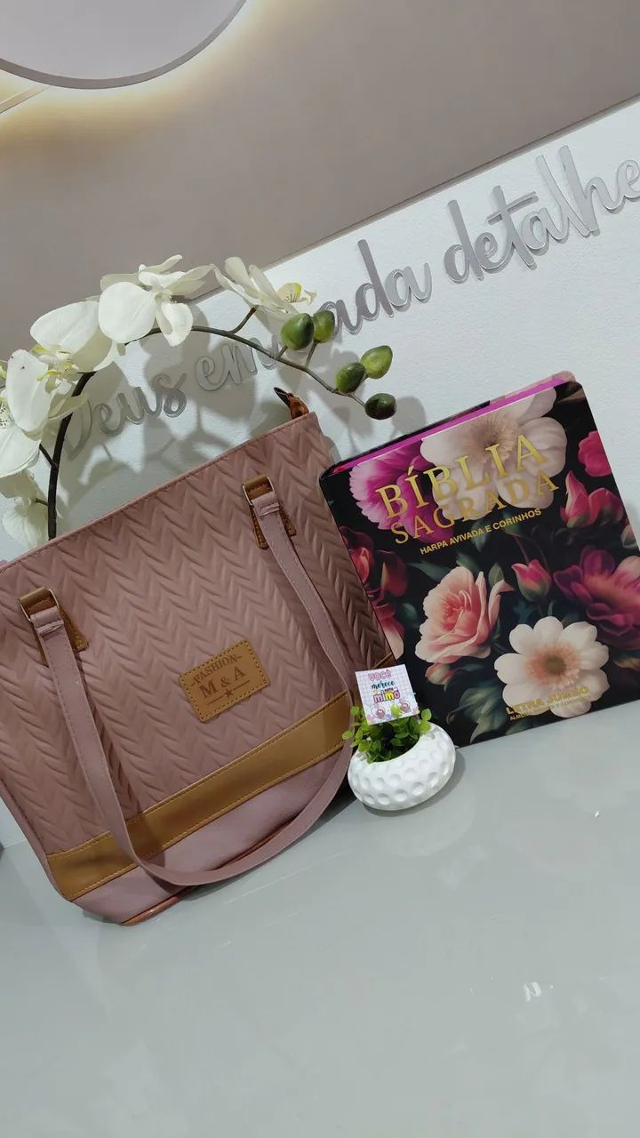 Kit bolsa + biblia Jumbo - Foto 4