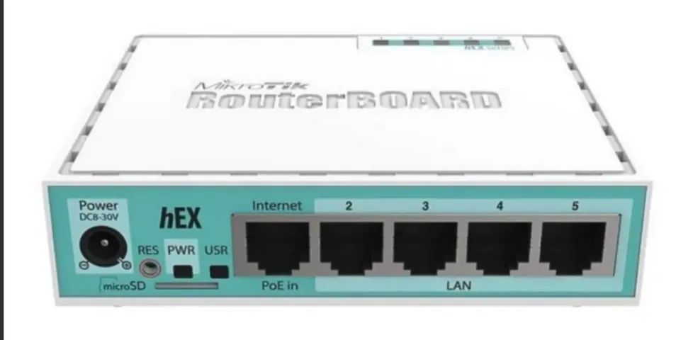 Roteador MikroTik Hex RB750Gr3 Branco
