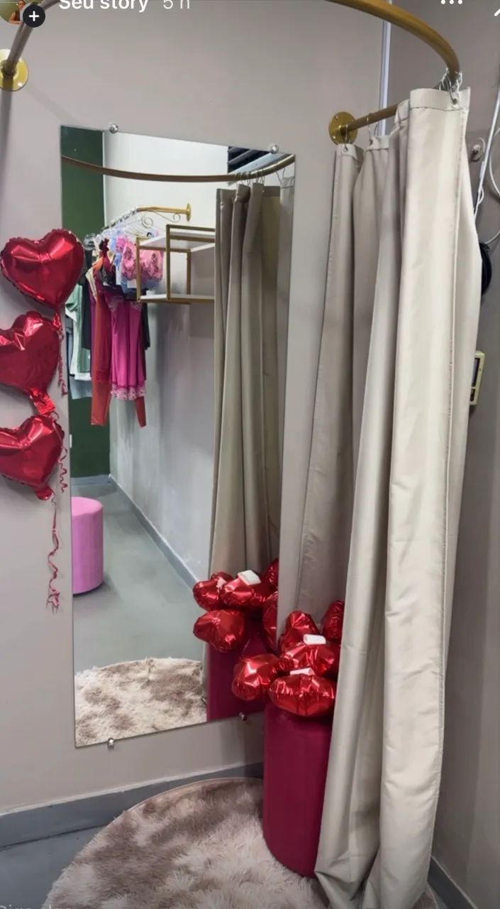 Provador para loja de roupas 