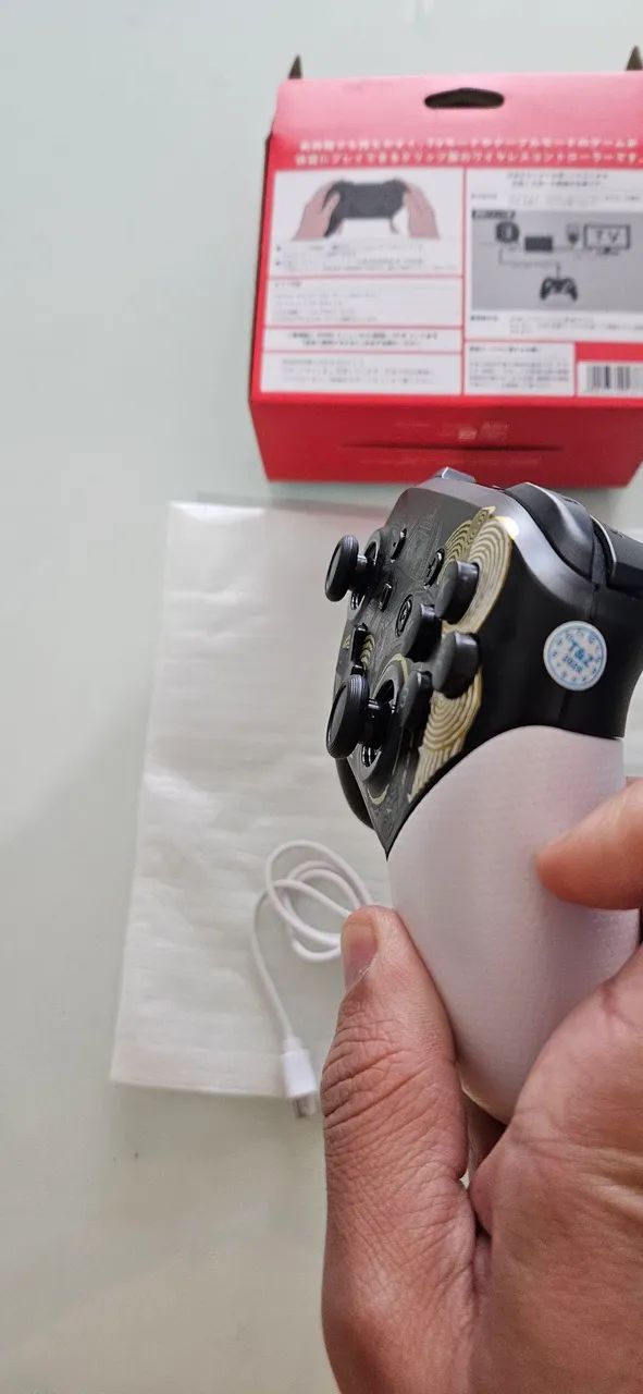 CONTROLE NINTENDO SWITCH 1 E 2 ZELDA BLUETOOTH PC NOTE - Foto 5