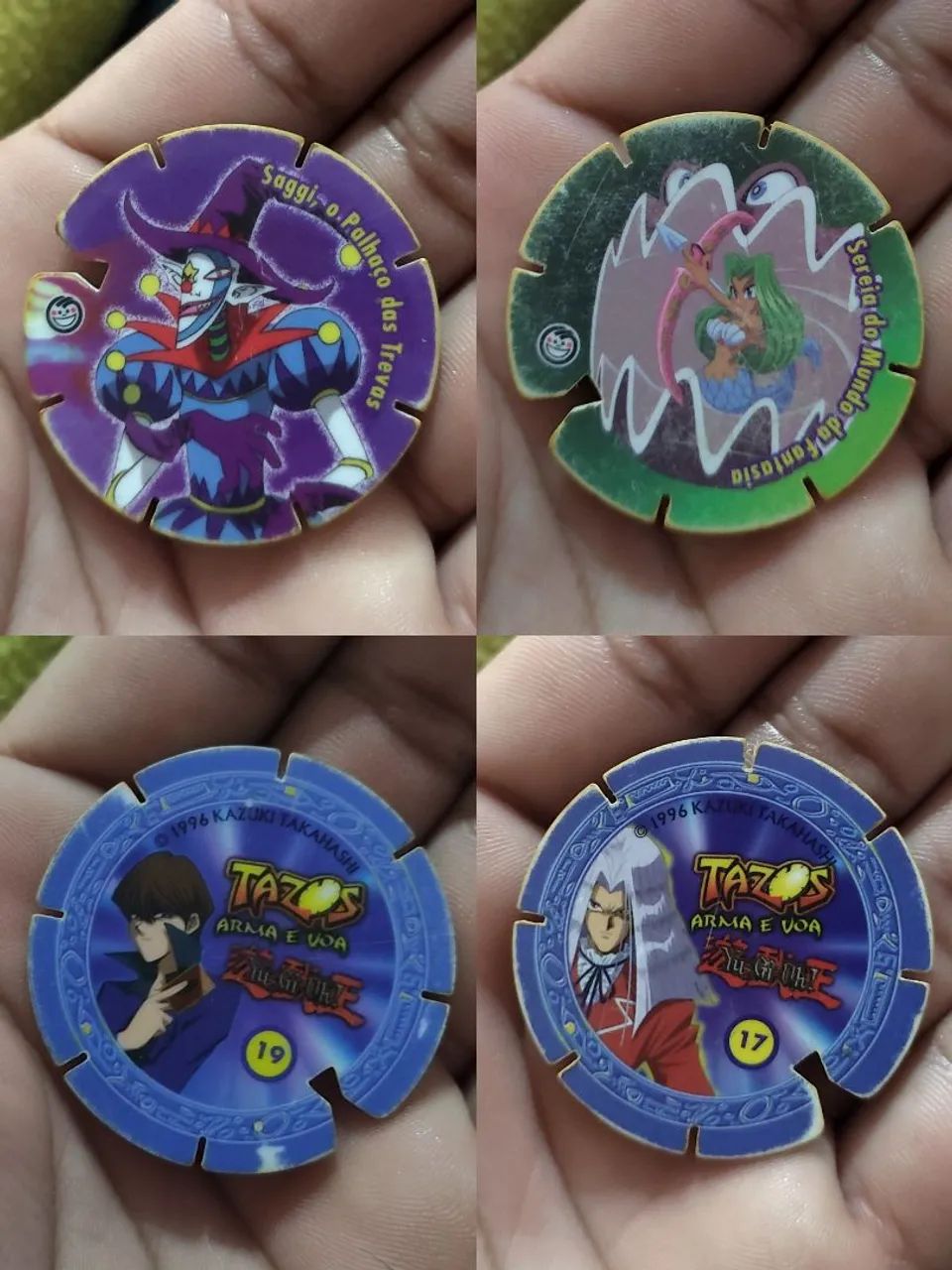 10 Tazos da coleção Yu-Gi-Oh! (Arma e Voa / Voador) Elma Chips Originais! - Foto 3