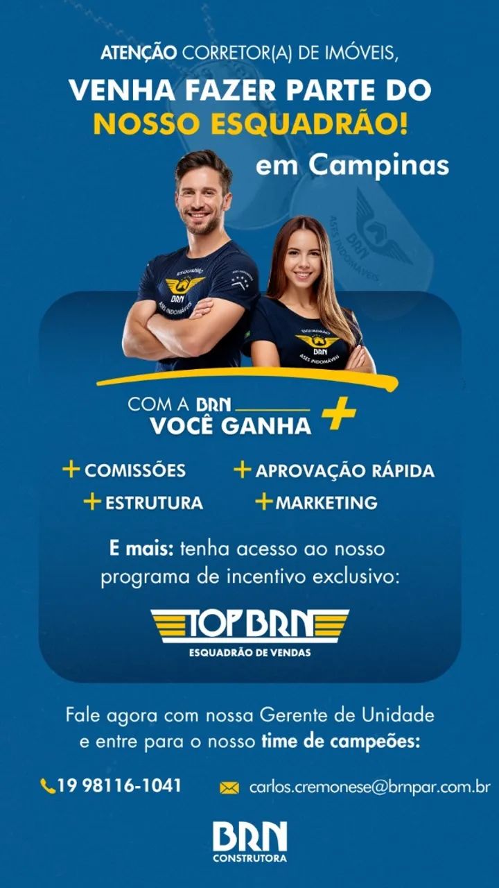 Promotor de vendas e corretor de imoveis 