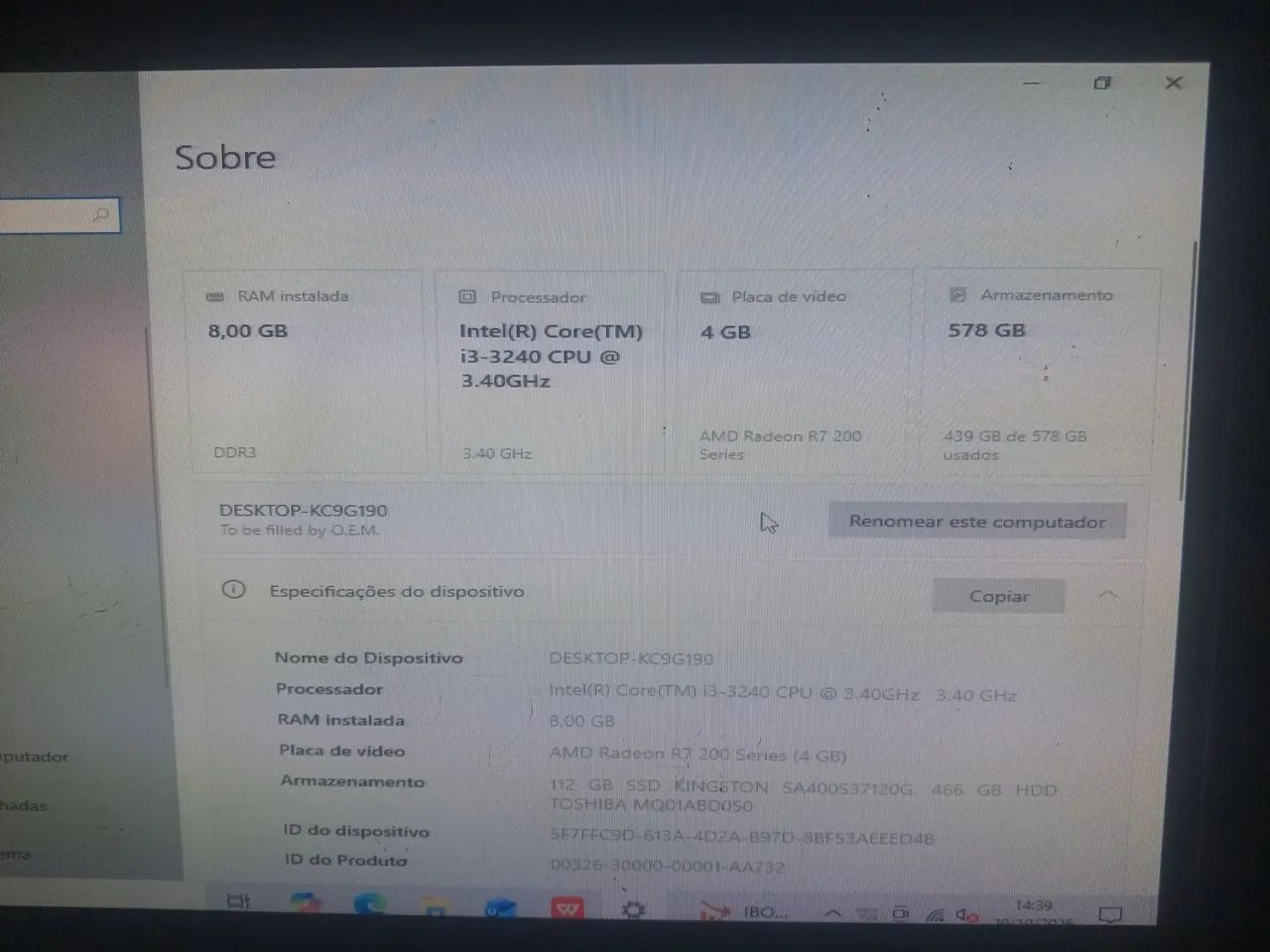 Computador gamer 3 geracao