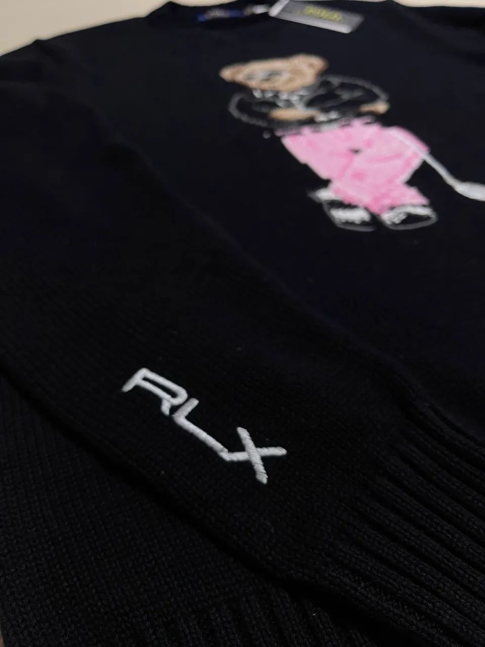 Suéter Polo Bear RLX Golf Preto Ralph Lauren - Foto 3