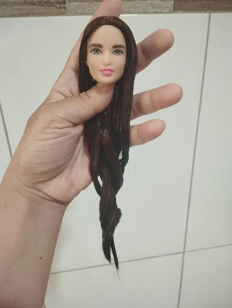 Lote de cabeças barbie com reroot - Foto 5