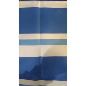 CAPA DE ALMOFADA AZUL E BRANCA 30X30 LISTRADA