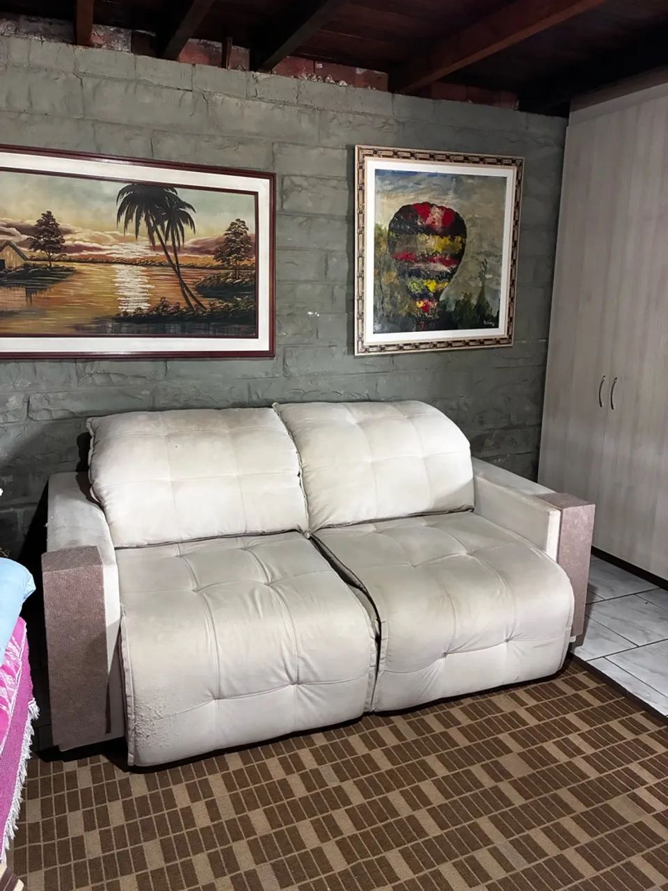 Sofá Retrátil e Reclinável 2m - Feito Sob Encomenda - Foto 4