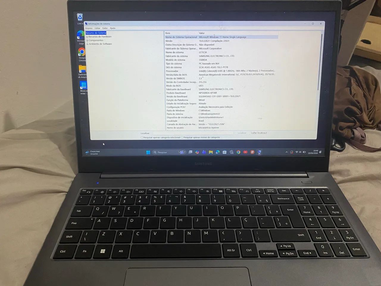 Notebook Samsung  - Foto 2