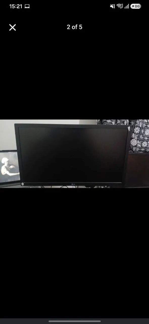 Monitor FullHD 75hz LG usado em bom estado