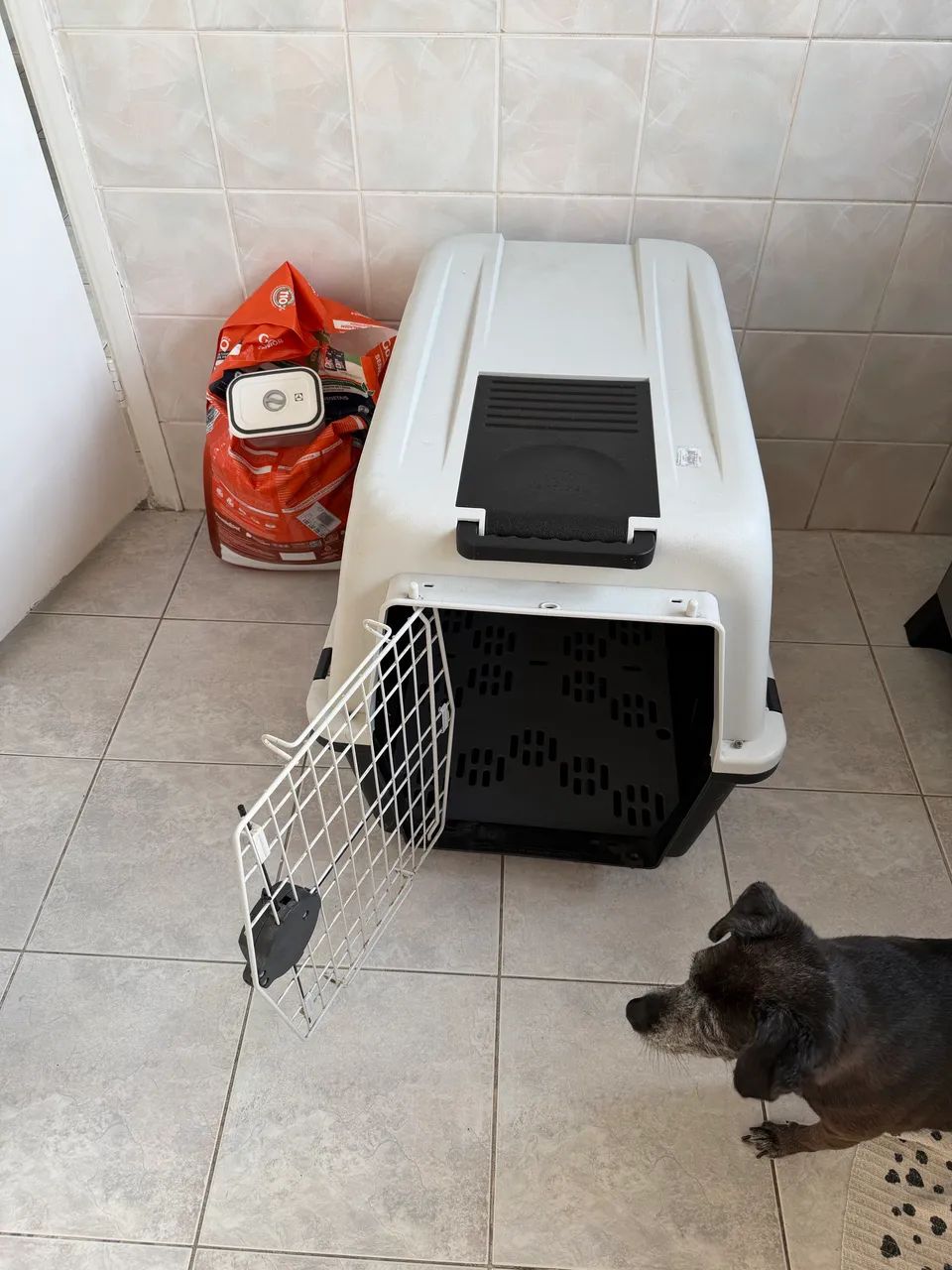 Caixa de transporte para cachorro 