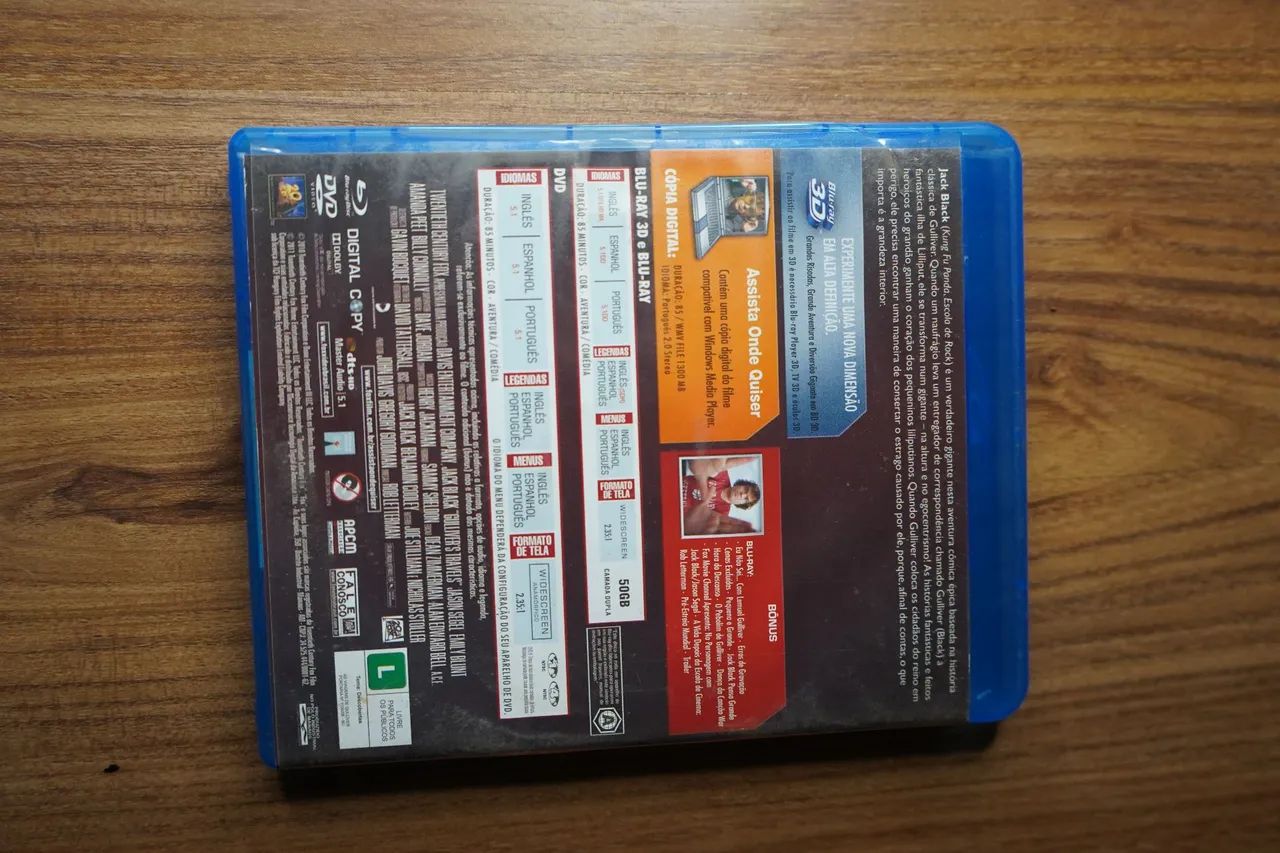 DVD Blu-ray Original As viagens de Gulliver 3D  - Foto 4