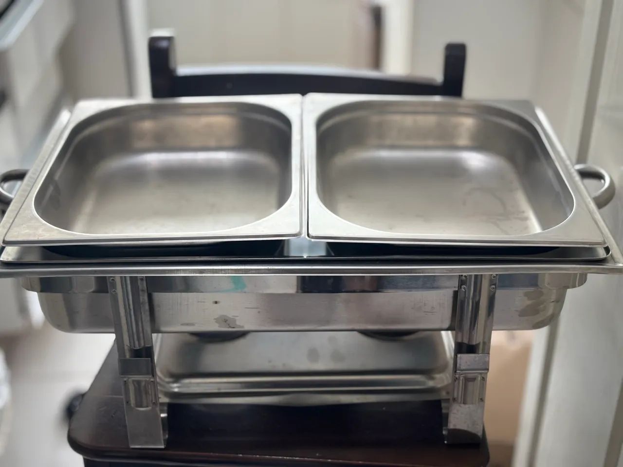 Réchaud Retangular 2 Cubas inox  - Foto 2