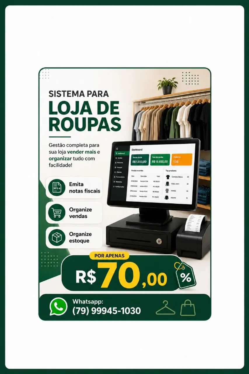 Sistema para loja de roupas