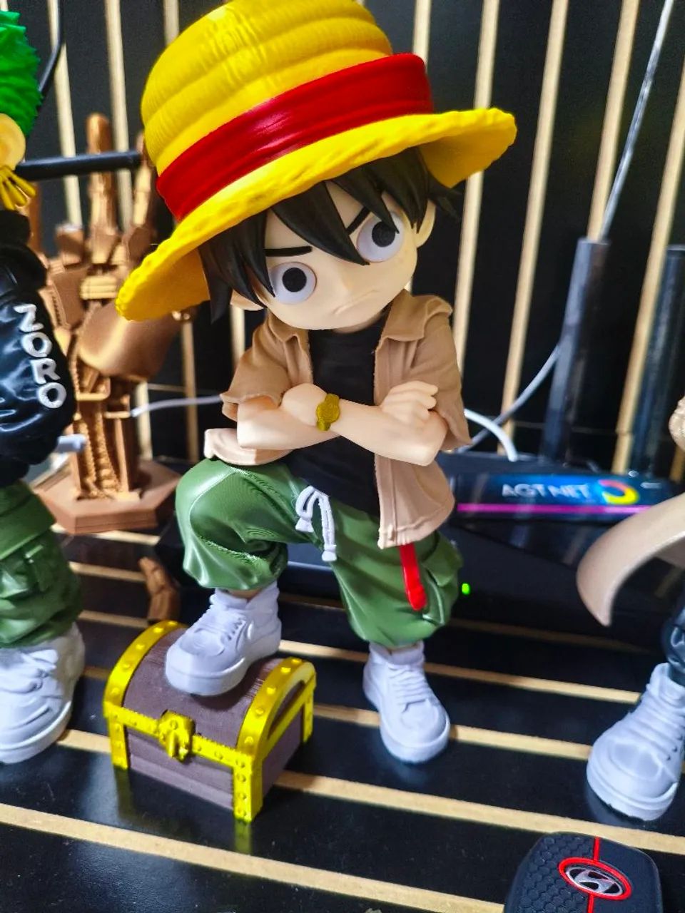 Trio , action figure one piece 3D 25 CM 