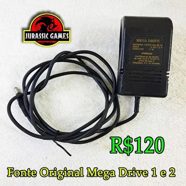 Fonte Mega Drive 1 ou 2 Original Tectoy - Sega. 110v ou 220v