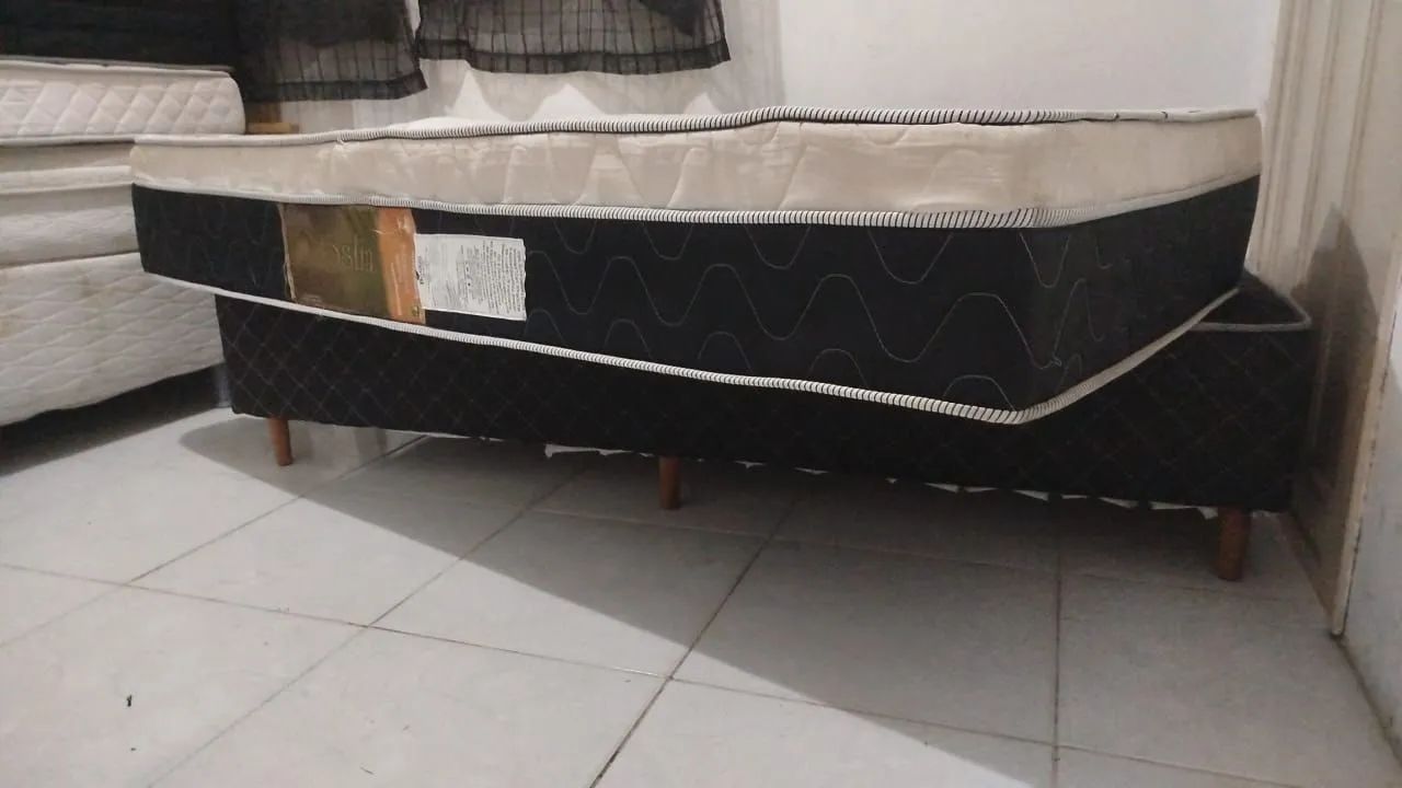 Cama solteiro, base e colchão ,ortopédico , entrega grátis