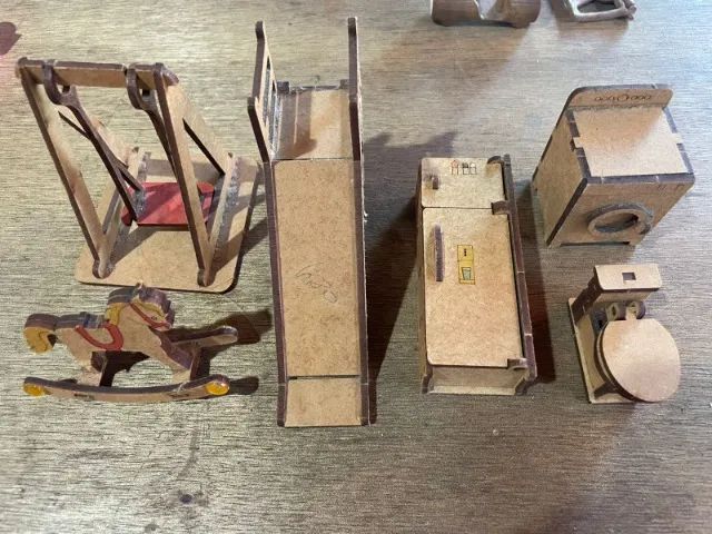 Kit Móveis Miniatura em MDF - Foto 2