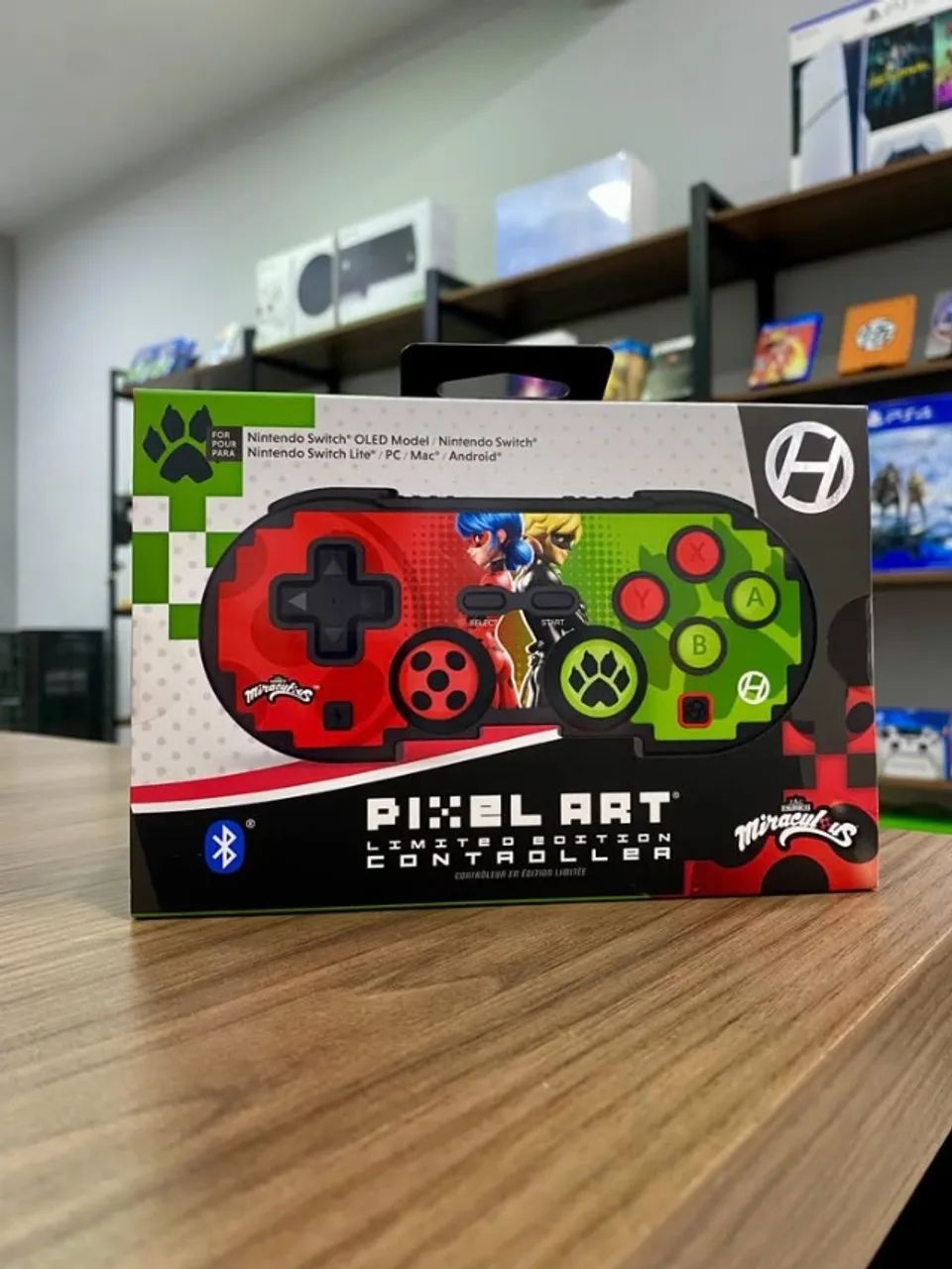 Hyperkin Pixel Art Bluetooth Controller Oficial Miraculous Edition