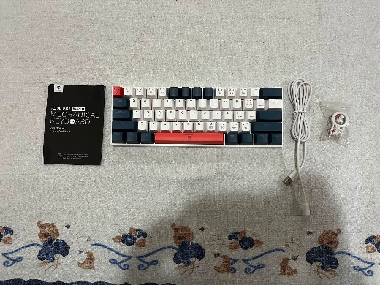 Teclado machenike k500 b61 - switch red
