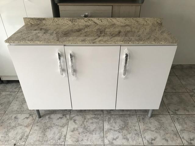 Balcão para alimentos tampo reto - ENTREGO!