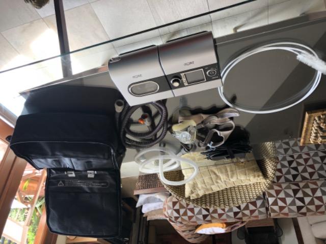 Kit cpap resmed + máscara + limpador para respirador