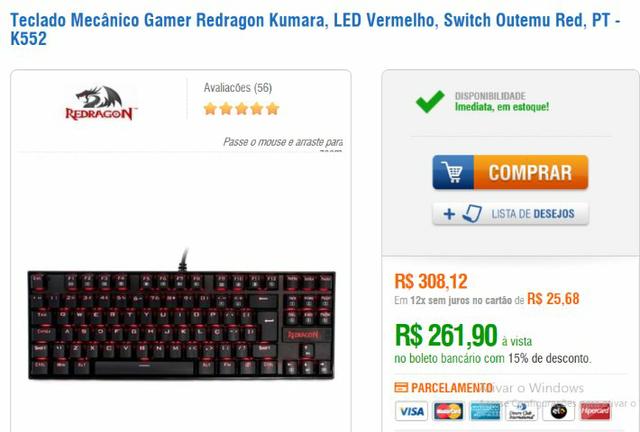 Teclado mecânico,Switch Outemu Red - Foto 4