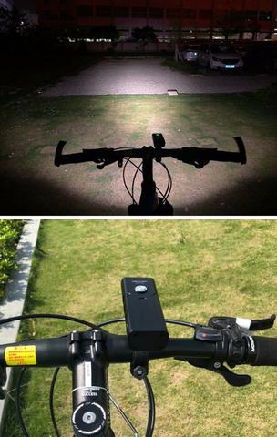 Lanterna Farol + Sinalizador traseiro USB prova d'água - Foto 6