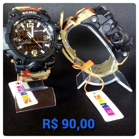 Relógio skmei camuflado original a prova d'água novo