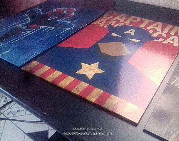 Só hoje! Trio da Marvel, Quadro decorativo R$50,00 - Foto 2