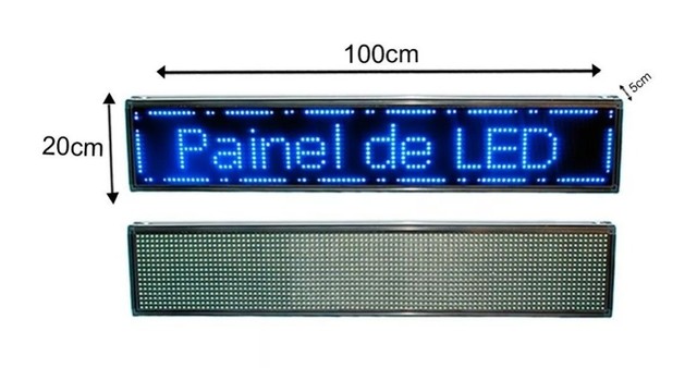 Painel Letreiro Led 100x20cm (Prova d Agua) - Foto 5