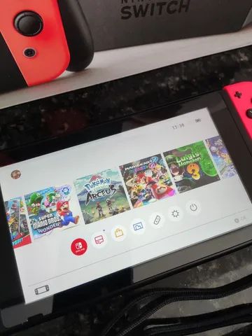 Nintendo Switch *OLED* Desbloqueado com 8 Jogos + Cartão de 128gb + FC 24 +  Caixa . - Videogames - Alto Boqueirão, Curitiba 1261936256